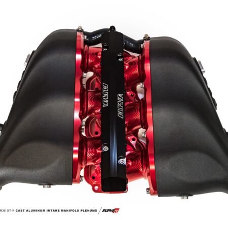 AMS Performance Clear Billet Intake Manifold / Standard Fuel Rail-6 Injectors / Cast Aluminum Plenums for R35 Nissan GT-R