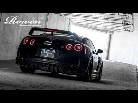 Nissan R35GTR Full Titanium Muffler Exhaust Sound by RowenJapan